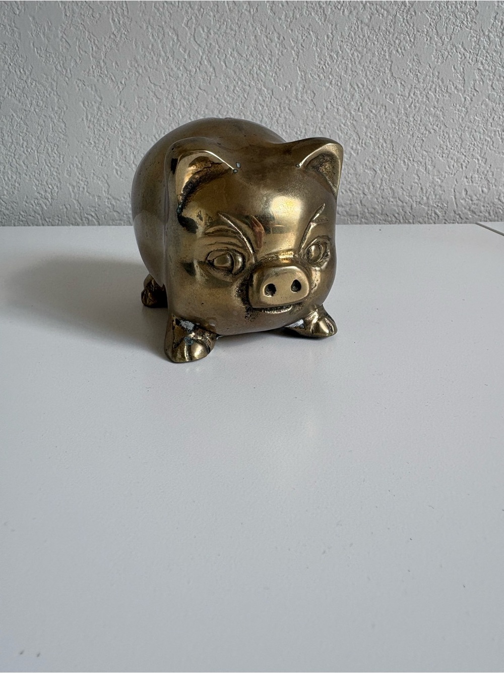 Vintage Brass Piggy Bank